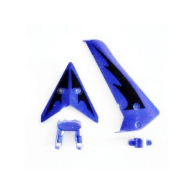 Хвостовое оперение (синее) для вертолета Syma S107G Хвостовое оперение (синее) для вертолета Syma S107G