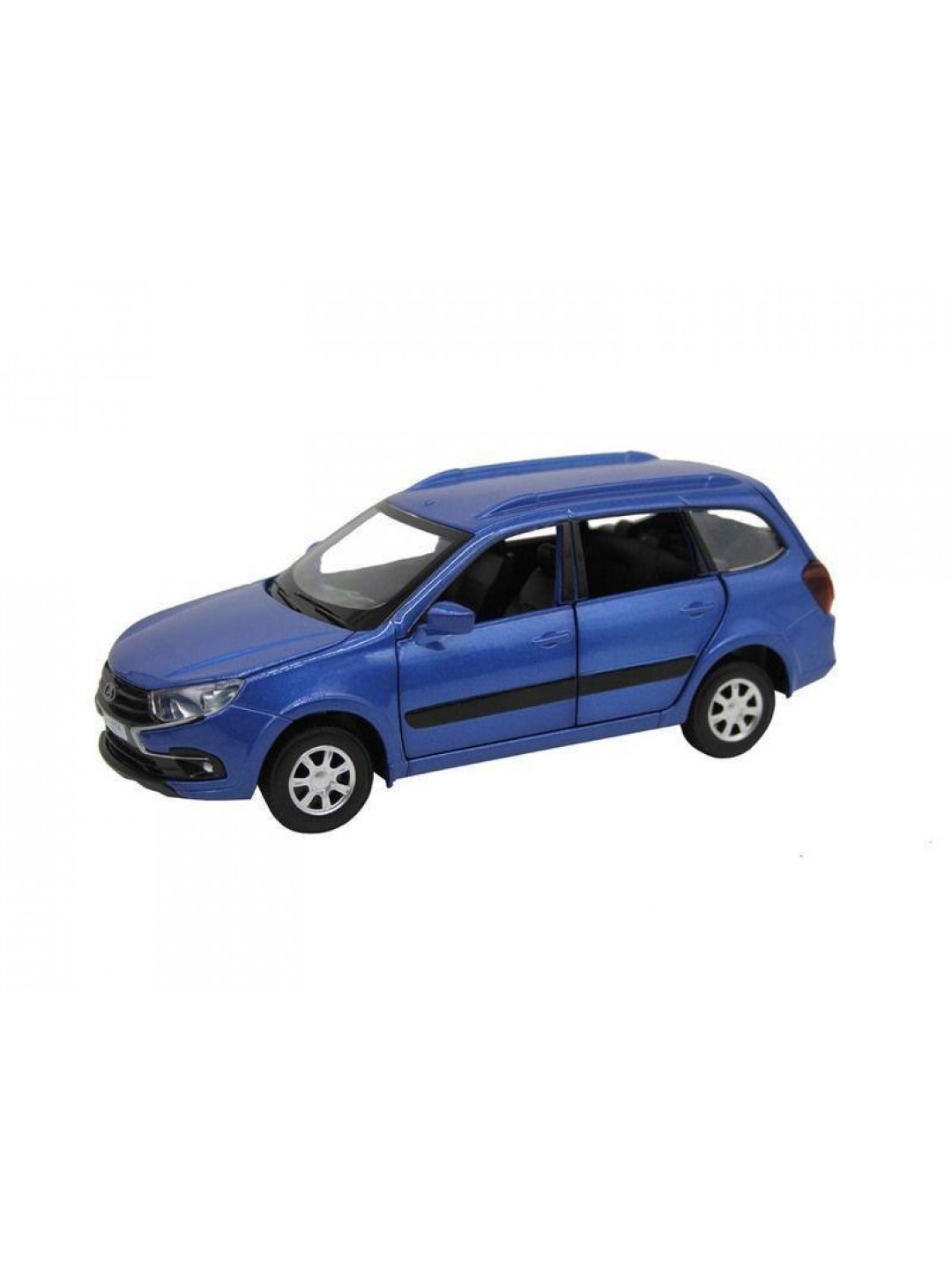Машина "АВТОПАНОРАМА" LADA GRANTA CROSS, синий, 1/24, свет, звук, инерция, в/к 24,5*12,5*10,5 см