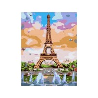 Картина по номерам 15х20 ЭЙФЕЛЕВА БАШНЯ (16 цветов) Картина по номерам 15х20 ЭЙФЕЛЕВА БАШНЯ (16 цветов)
