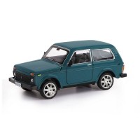 Машина "АВТОПАНОРАМА" ВАЗ 21214, 1/22, синий, инерция, в/к 24,5*12,5*10,5 см