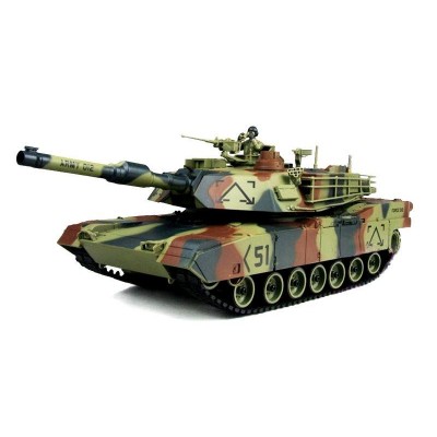 Р/У танк Huan Qi 1:28 M1A2 Abrams, 27/40МГц, стреляет шариками