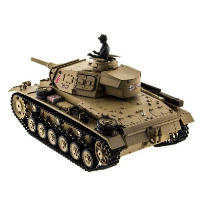 Р/У танк Heng Long 1/16 Panzerkampfwagen III (Германия) 2.4G RTR PRO песочный