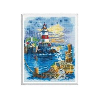 Алмазная мозаика с нанесенной рамкой 40х50 МАЯК (26 цветов)