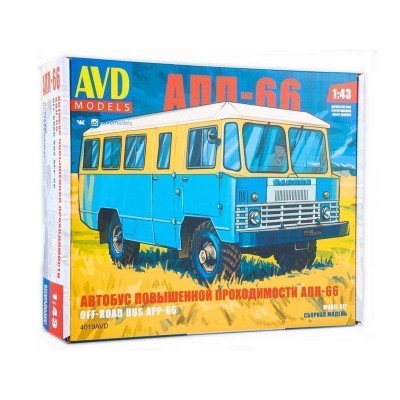 Сборная модель AVD Автобус повышенной проходимости АПП-66, 1/43