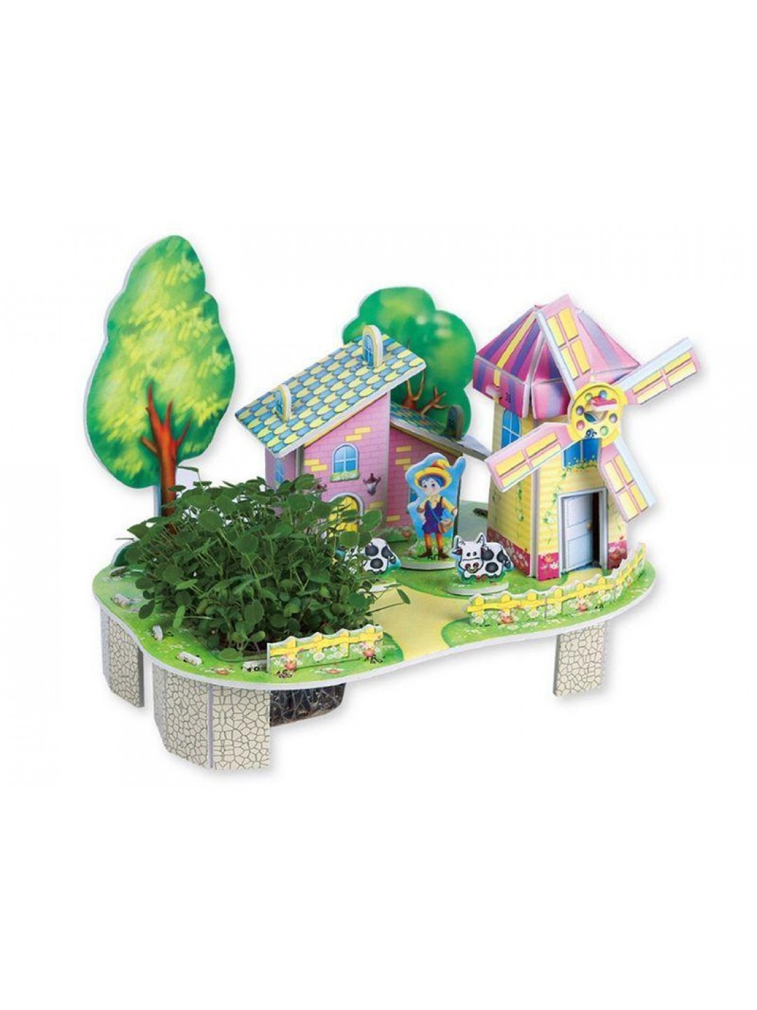 3D пазл из пенокартона В ГОСТЯХ У МЕЛЬНИКА (23 детали, 4 листа)