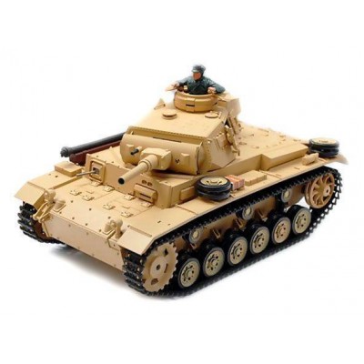 Р/У танк Heng Long 1/16 Panzerkampfwagen III (Германия) 2.4G RTR песочный