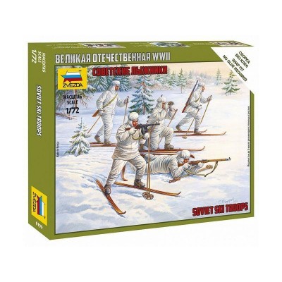 Сборные солдатики ZVEZDA Советские лыжники, 1/72