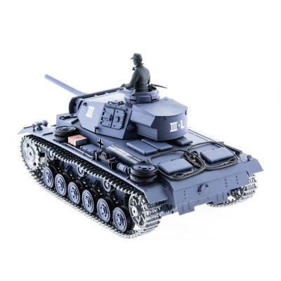 Р/У танк Heng Long 1/16 Panzerkampfwagen III (Германия) 2.4G RTR PRO темно-серый