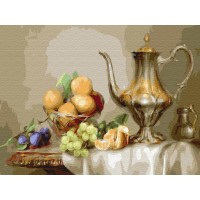 Картина по номерам на дереве 40х50 БУЗИН. НАТЮРМОРТ С ФРУКТАМИ (30 цветов) Картина по номерам на дереве 40х50 БУЗИН. НАТЮРМОРТ С ФРУКТАМИ (30 цветов)