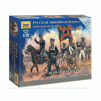 Сборные солдатики ZVEZDA Наполеоника: Русская линейная пехота. Командная группа, 1/72 Сборные солдатики ZVEZDA Наполеоника: Русская линейная пехота. Командная группа, 1/72
