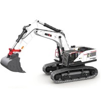 Радиоуправляемый экскаватор HUI NA TOYS, белый 2.4G 22CH 1/14 RTR Радиоуправляемый экскаватор HUI NA TOYS, белый 2.4G 22CH 1/14 RTR