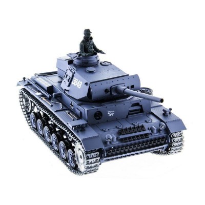 Р/У танк Heng Long 1/16 Panzerkampfwagen III (Германия) 2.4G RTR PRO темно-серый