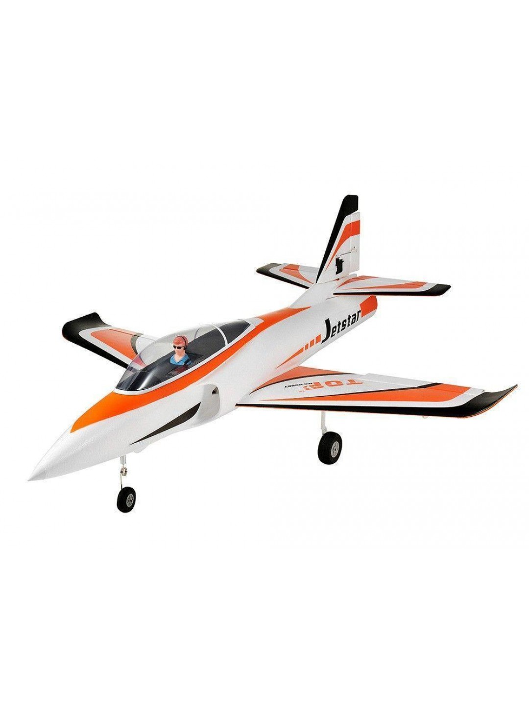 Радиоуправляемый самолет Top RC Jet Star Pro оранжевый 800мм импеллер 64мм 2.4G 4-ch LiPo RTF