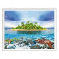 Алмазная мозаика с нанесенной рамкой 40х50 ОСТРОВ (34 цвета) Алмазная мозаика с нанесенной рамкой 40х50 ОСТРОВ (34 цвета)