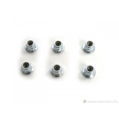 Гайка самоконтрящаяся M4 6шт. для автомоделей Himoto E10 Гайка самоконтрящаяся M4 6шт. для автомоделей Himoto E10