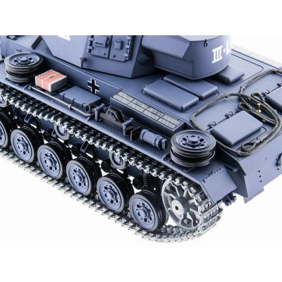 Р/У танк Heng Long 1/16 Panzerkampfwagen III (Германия) 2.4G RTR PRO темно-серый