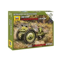 Сборные солдатики ZVEZDA Советская 76-мм полковая пушка, 1/72 Сборные солдатики ZVEZDA Советская 76-мм полковая пушка, 1/72