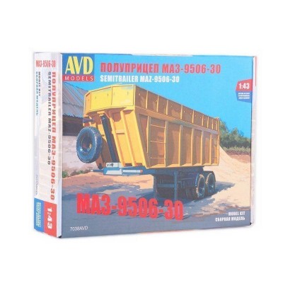 Сборная модель AVD Полуприцеп МАЗ-9506-30, 1/43