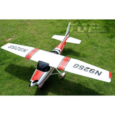 Радиоуправляемый самолет Top RC Cessna 182 500 class красная 1410мм KIT