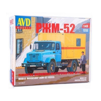 Сборная модель AVD Ремонтно-жилищная мастерская РЖМ-52 (4333), 1/43