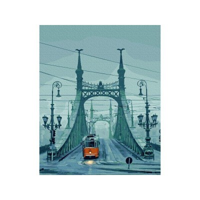 Картина по номерам 40х50 БУДАПЕШТ. МОСТ СВОБОДЫ (21 цвет)
