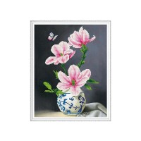 Алмазная мозаика с нанесенной рамкой 40х50 ВЕТКА МАГНОЛИИ (18 цветов) Алмазная мозаика с нанесенной рамкой 40х50 ВЕТКА МАГНОЛИИ (18 цветов)
