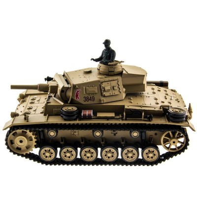 Р/У танк Heng Long 1/16 Panzerkampfwagen III (Германия) 2.4G RTR PRO песочный