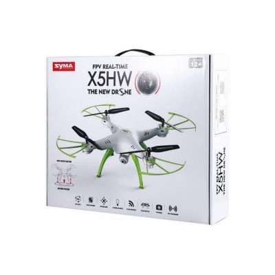 Р/У квадрокоптер Syma X5HW (белый) с FPV трансляцией Wi-Fi, барометр 2.4G RTF