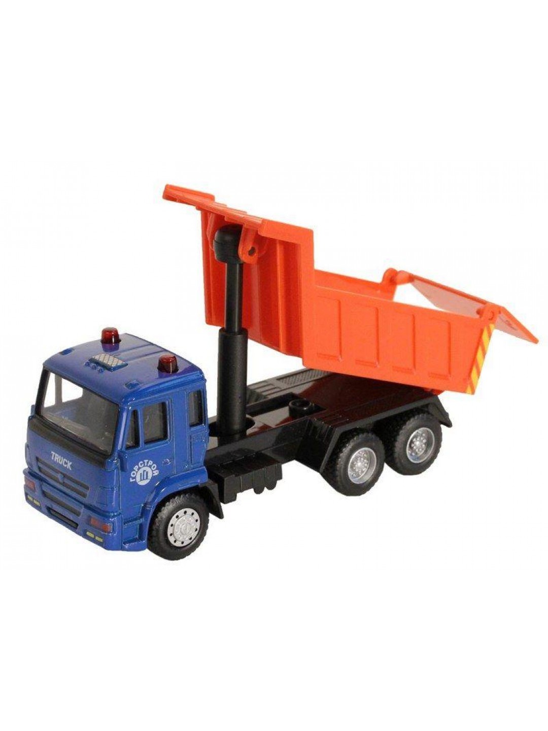 Машина "АВТОПАНОРАМА" "Самосвал", синий, 1/54, инерция, в/к 16,5*6,4*9 см