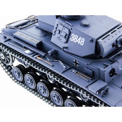 Р/У танк Heng Long 1/16 Panzerkampfwagen III (Германия) 2.4G RTR PRO темно-серый