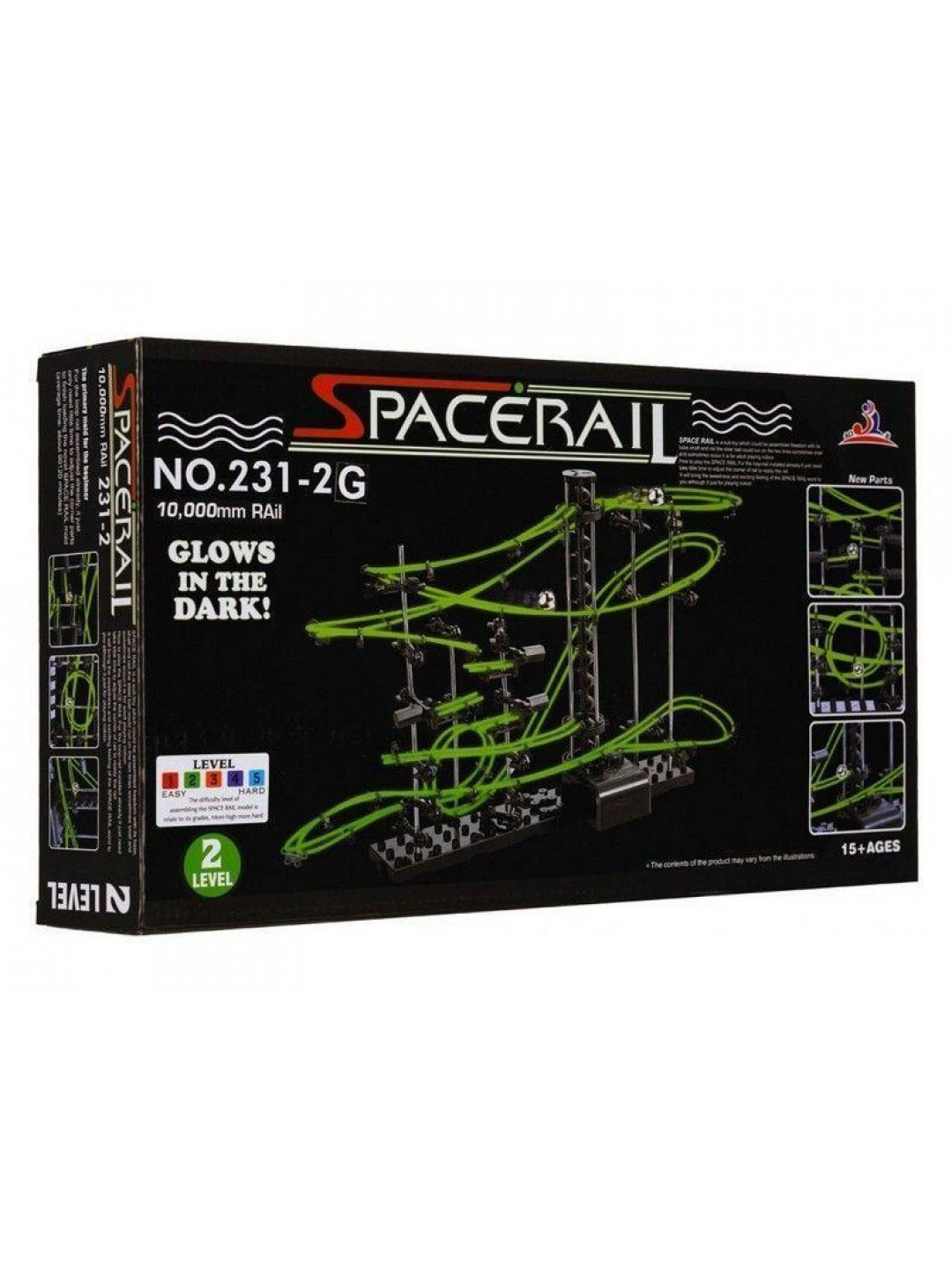 Конструктор динамический Spacerail 231-2G, 10м (Level 2), светящиеся рельсы