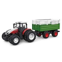 Р/У фермерский трактор Korody с прицепом для скота, двойные колеса 1/24 2.4G 6CH RTR Р/У фермерский трактор Korody с прицепом для скота, двойные колеса 1/24 2.4G 6CH RTR