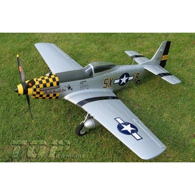 Радиоуправляемый самолет Top RC P-51D желтый 750мм 2.4G 4-ch LiPo RTF