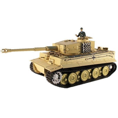 P/У танк Taigen 1/16 Tiger 1 (Германия, поздняя версия) 2.4G RTR песочный