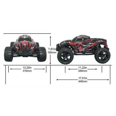 Радиоуправляемый монстр Remo Hobby MMAX PRO (синий) Li-Po 4WD 2.4G 1/10 RTR