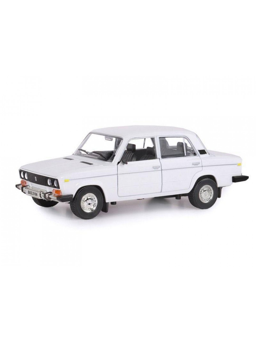 Машина "АВТОПАНОРАМА" ВАЗ 2106, 1/22, белый, инерция, в/к 24,5*12,5*10,5 см