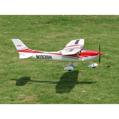 Радиоуправляемый самолет Top RC Cessna 182 400 class синяя 965мм KIT