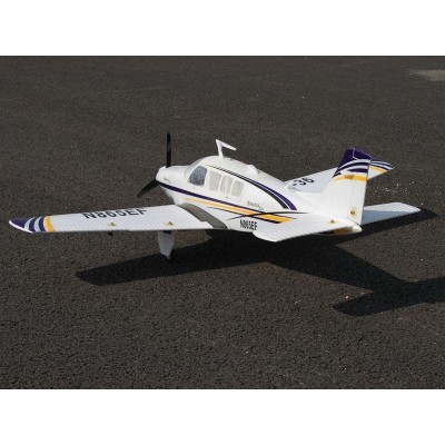 Радиоуправляемый самолет Top RC ST Beechcraft Bonanza A36 фиолетовый 1280мм (шасси) PNP