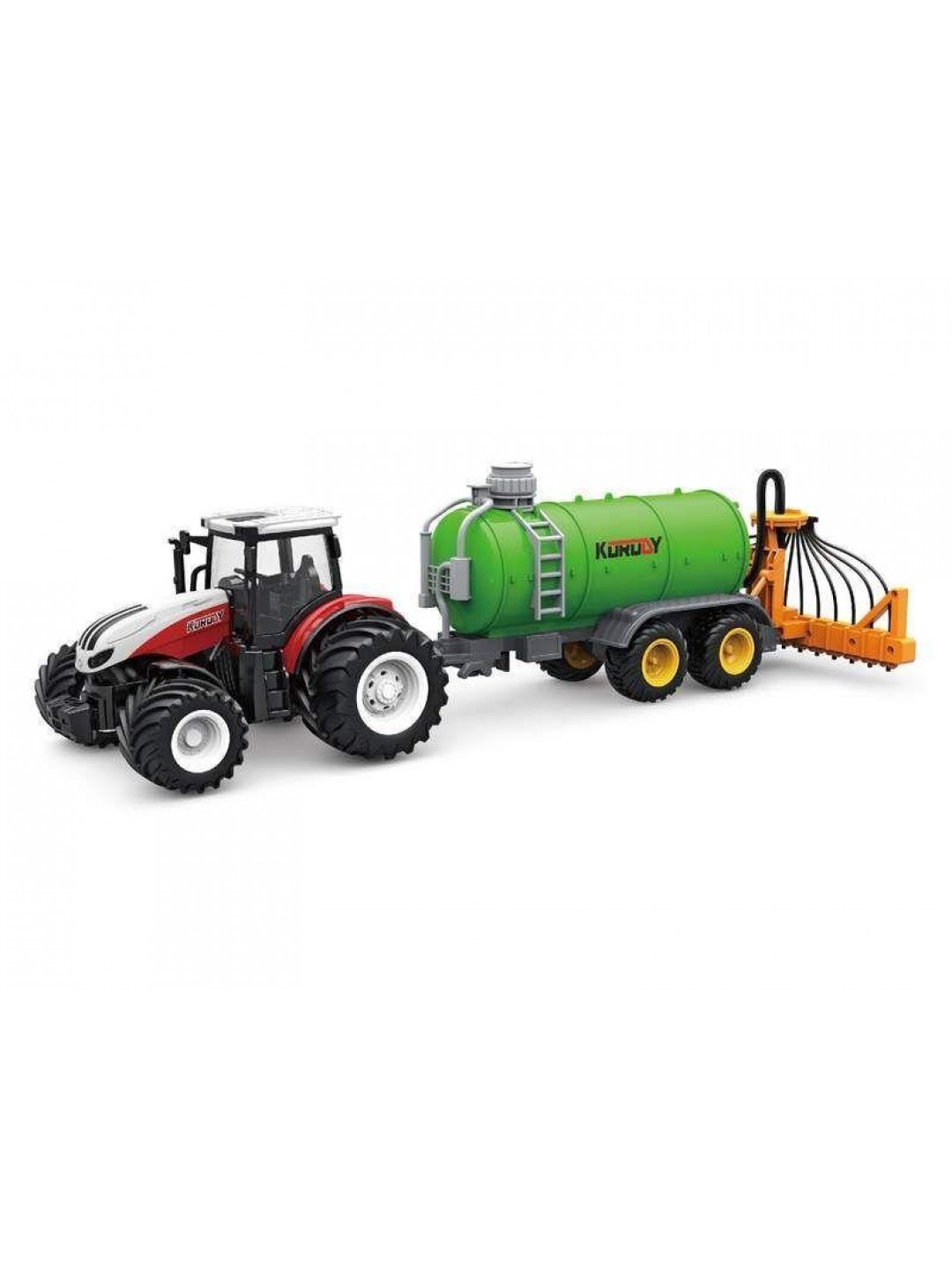 Р/У фермерский трактор Korody с цистерной поливалкой, широкие колеса 1/24 2.4G 6CH RTR