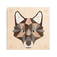 МАРКЕТРИ Картина на дереве 20Х20 СЕРЫЙ ВОЛК МАРКЕТРИ Картина на дереве 20Х20 СЕРЫЙ ВОЛК
