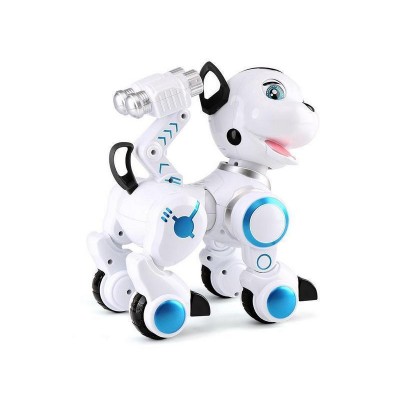 Радиоуправляемая робот-собака LENENG TOYS K10 Wow!Dog звук, свет, танцы, сенсор