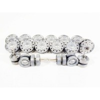 Опорные 12шт и поддерживающие 6шт катки (металл ) для танка КВ-1 и КВ-2 Опорные 12шт и поддерживающие 6шт катки (металл ) для танка КВ-1 и КВ-2