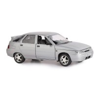 Машина "АВТОПАНОРАМА" ВАЗ 2112, 1/22, серебряный, инерция, в/к 24,5*12,5*10,5 см