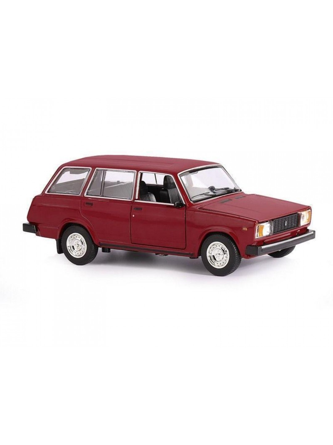 Машина "АВТОПАНОРАМА" ВАЗ 2104, 1/24, бордовый, инерция, в/к  24,5*12,5*10,5 см