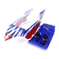 Красно-синий кузов в сборе для багги Himoto E10DB/DBL 1/10