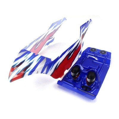 Красно-синий кузов в сборе для багги Himoto E10DB/DBL 1/10 Красно-синий кузов в сборе для багги Himoto E10DB/DBL 1/10