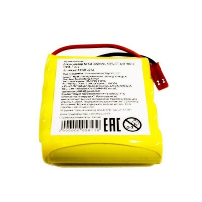 Аккумулятор Ni-Cd 400mAh, 4.8V, JST для Huina 1331, 1332