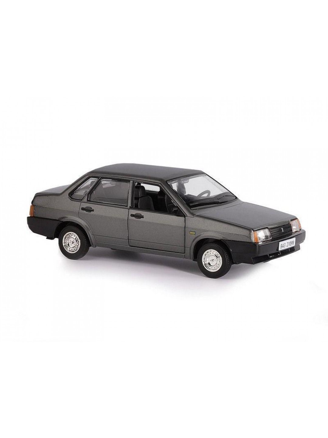 Машина "АВТОПАНОРАМА" ВАЗ 21099, 1/22, серый, инерция, в/к 24,5*12,5*10,5 см