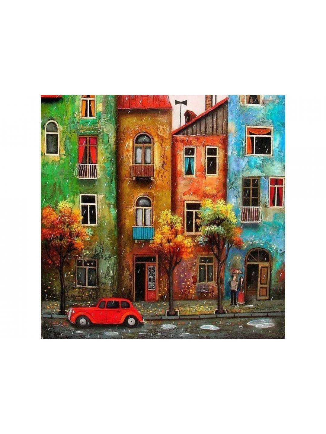 Картина мозаикой 30х30 ГОРОДСКОЙ МОТИВ (квадрат) (28 цветов)
