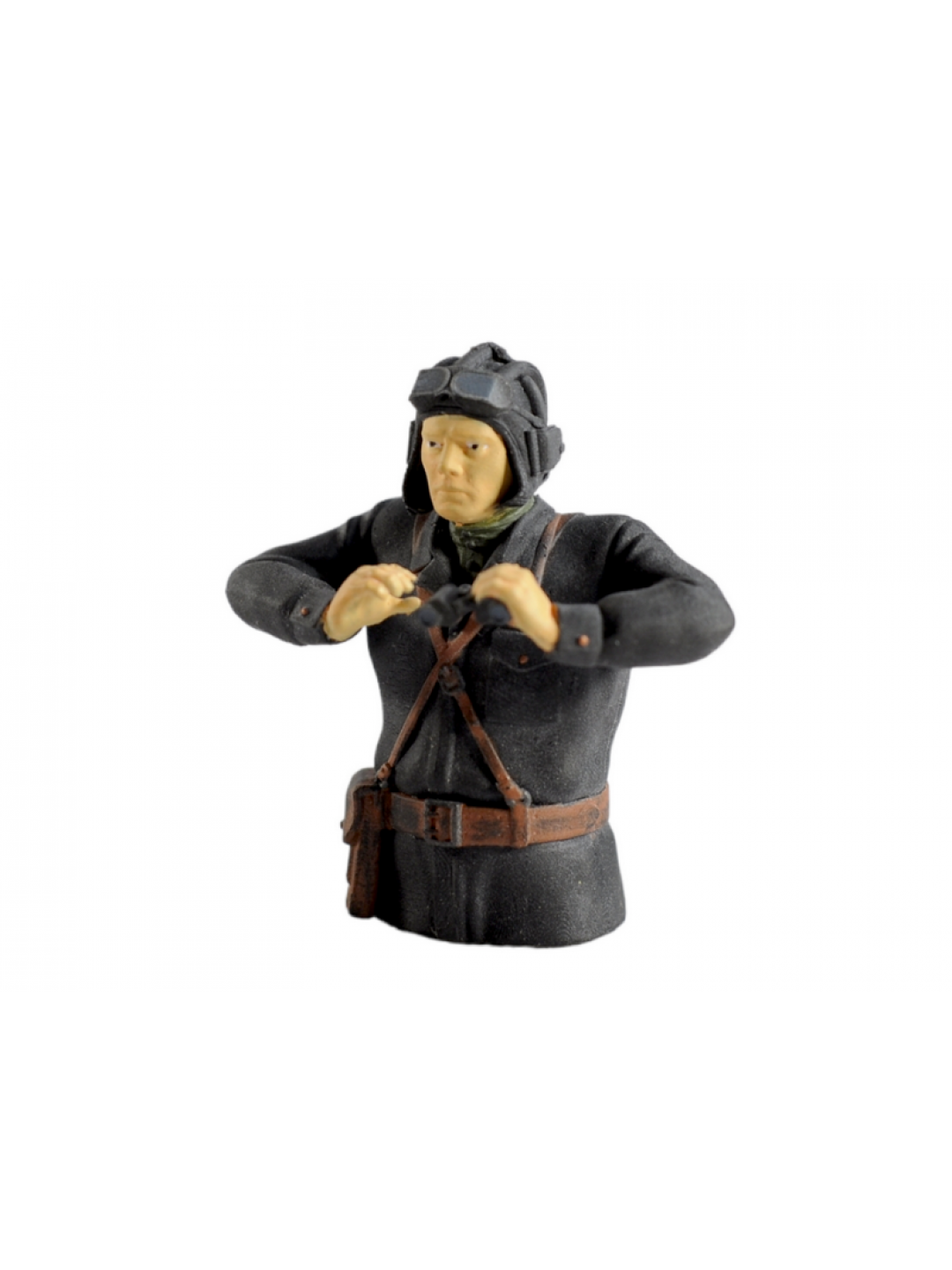 Фигурка. Советский танкист 3, черный комбинезон, 1/16
